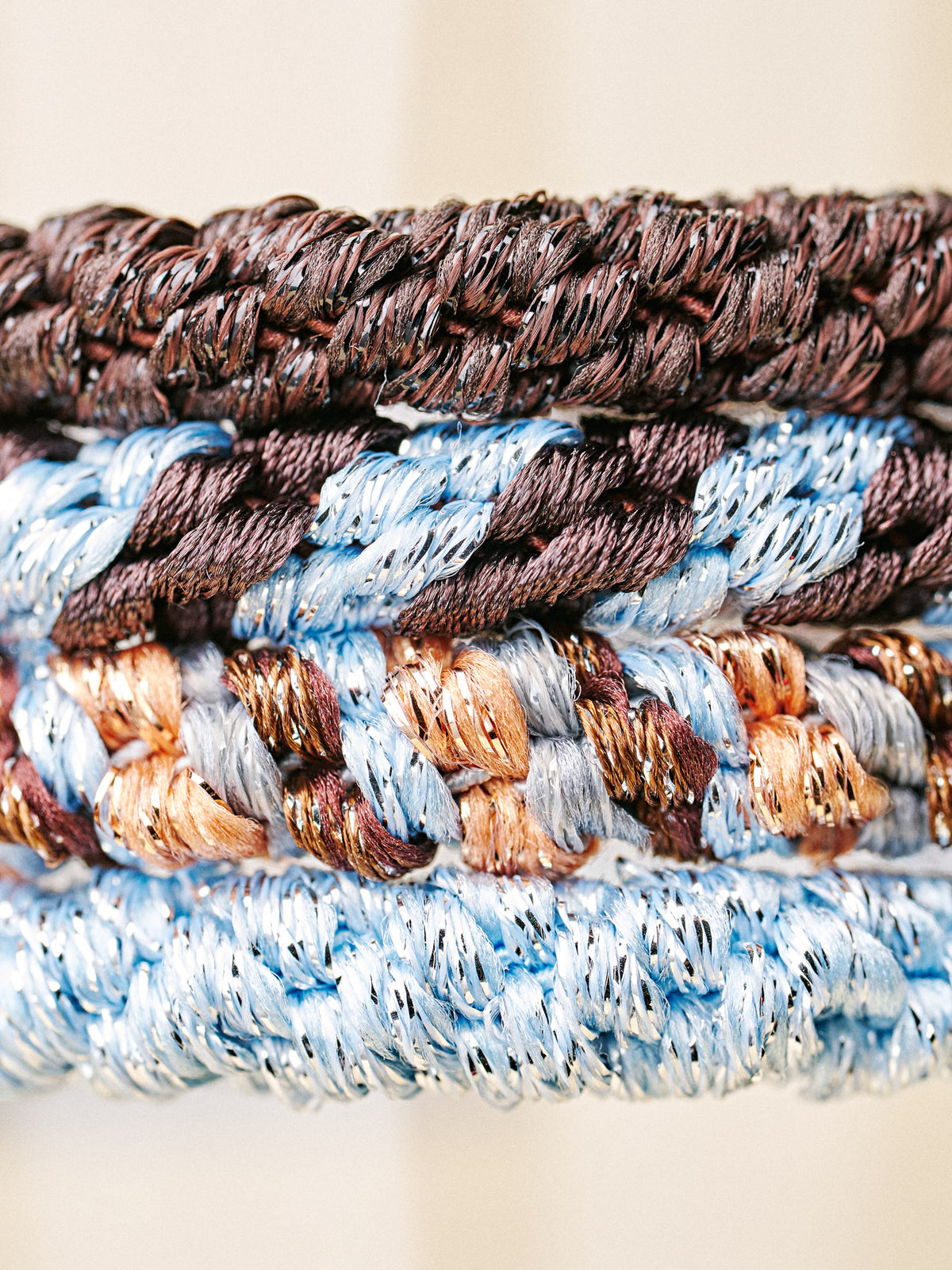 Kknekki Set Brown Baby Blue Glitter ✨Pre-order -Envios a partir del 1/09