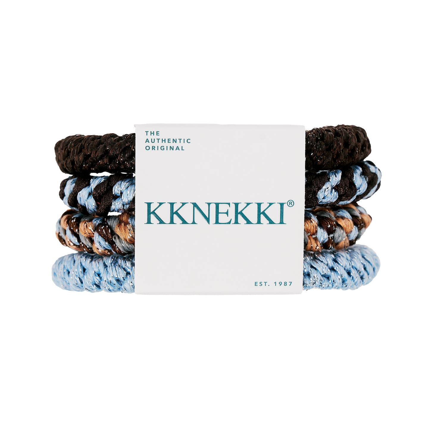 Kknekki Set Brown Baby Blue Glitter ✨Pre-order -Envios a partir del 1/09