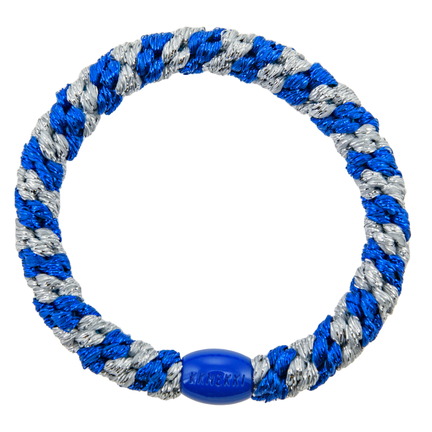 KKNEKKI Electric Blue Glitter Silver Glitter Stripe ✨Pre-order -Envios a partir del 1/09