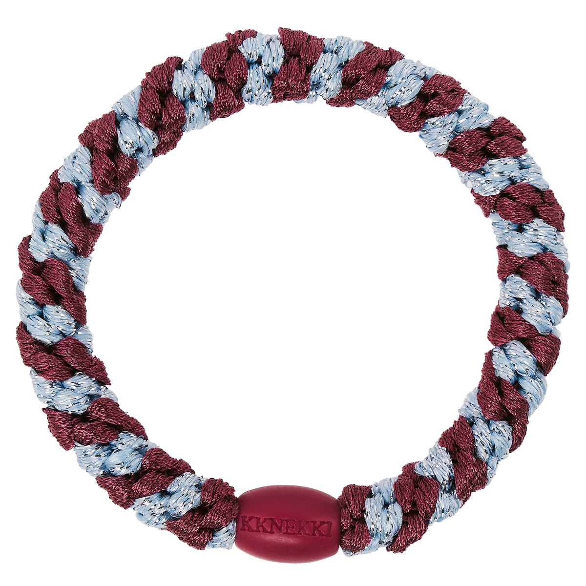 KKNEKKI Rosewood Seablue Glitter Stripe ✨Pre-order -Envios a partir del 1/09