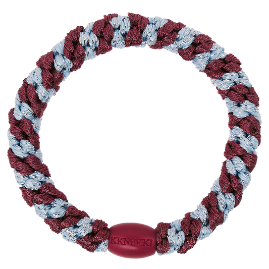 KKNEKKI Rosewood Seablue Glitter Stripe ✨Pre-order -Envios a partir del 1/09