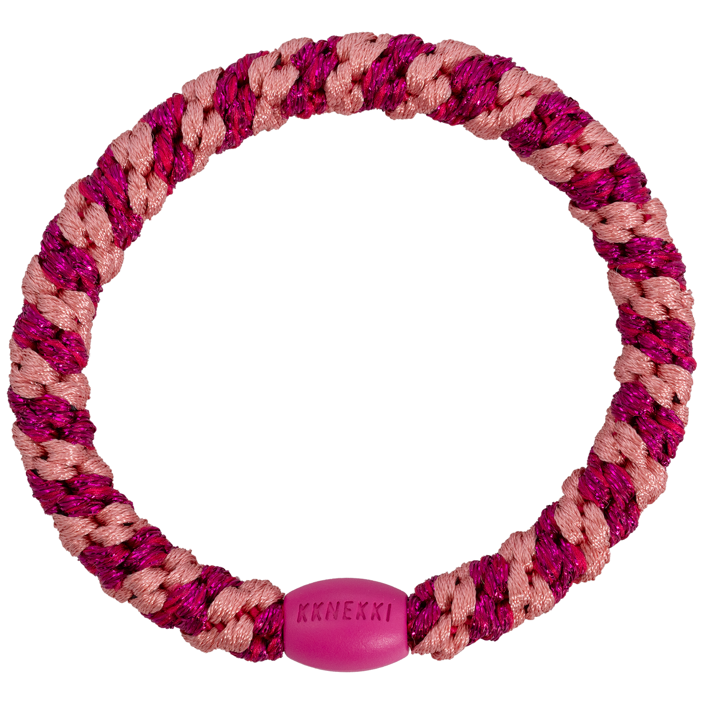 KKNEKKI Stripe faded rose electric pink glitter - Pre-order ✨ Envío a partir del 22/07